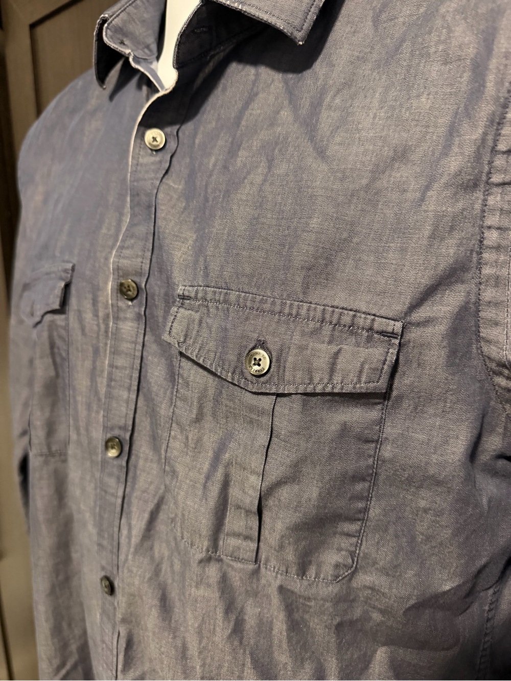 Express Men's Medium Denim Shirt